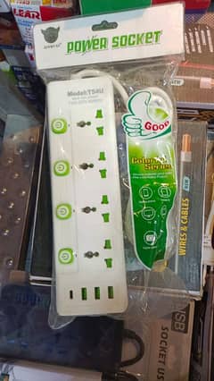 High quality USB lead extension board. Multifunctional power outlet