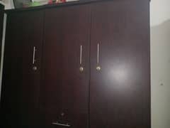3 door wood almari