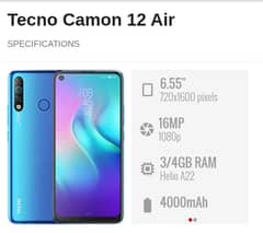 Tecno camon 12 air