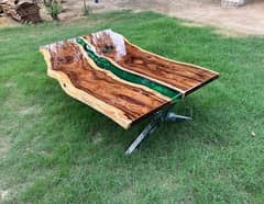 Epoxy luxury dining table
