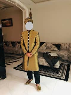 Sherwani with full package (kulla ,khoosa)