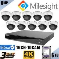 MILESIGHT NVR 4k 16 Channal  4 HDD OPTION