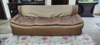 Rexine Poshish - Unique Curved Edges Style Sofa
