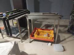 Stainless steel 4×4 feet table or ak breading table