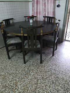 6 chairs dining table