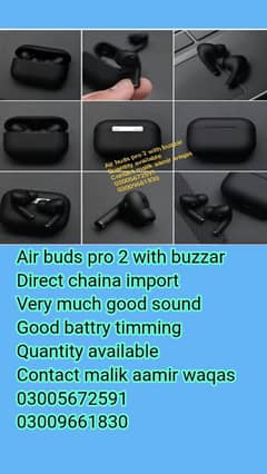Air buds pro 2 with buzzar