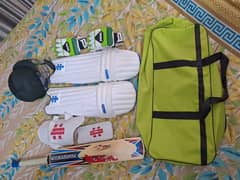 Full Cricket Kit for Sale – Kookaburra Bat, Helmet, Pads & Bag