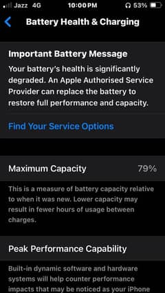 Battery health 79