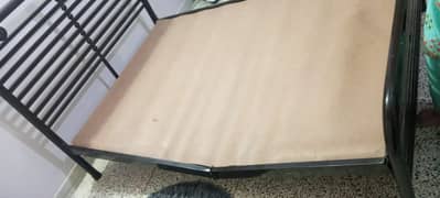IRON BED 4X6 SIZE WITH HIGH QUALITY MATTRESS