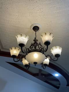 Chandelier with 4 side light set