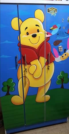 Kid 3 Door Almari Good Condition 1 Sheet Made Pure