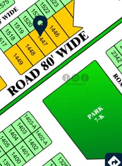 10 Marla Facing Park plot for Sale