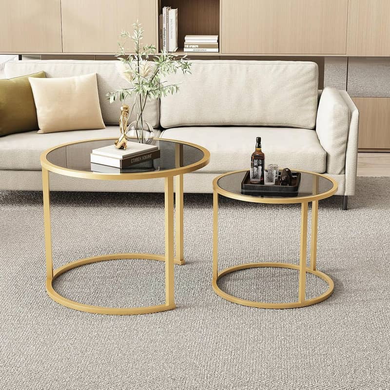 MODERN CENTER NESTING TABLES SET, TEA TABLE 1
