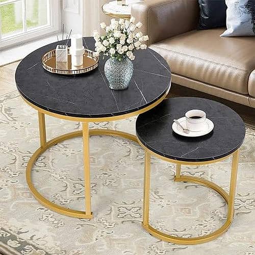 MODERN CENTER NESTING TABLES SET, TEA TABLE 2