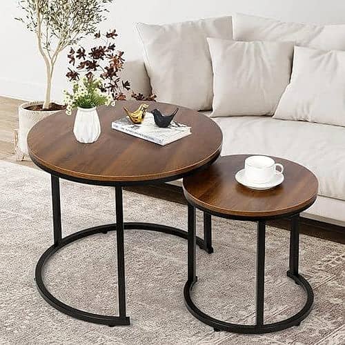 MODERN CENTER NESTING TABLES SET, TEA TABLE 3
