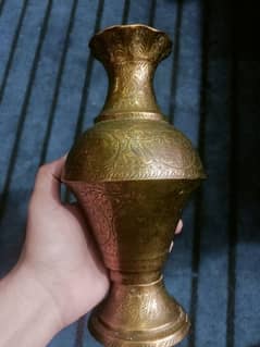 Antique brass Persian vase for sale