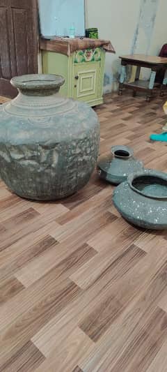 150 years old water matka brass .