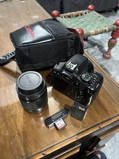 Canon eos 750D with youngnuo 52mm and 18-55 kit lense urgent sale