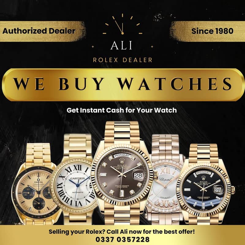 Rolex Buyer - Omega Cartier Breitling Piaget Tudor Ulysse Nardin IWC 0