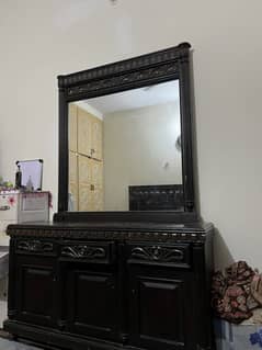 Pure wooden Dressing with 100% perfect mirror