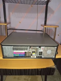 desktop computer with computer table