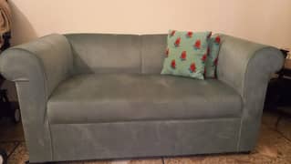 Sofa Set // 2 Seater Sofa // Sofa With Table Set// wooden (Top Glass)