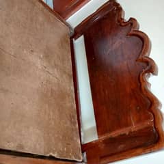 pure wooden single bed