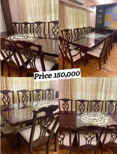 Study Table| Dining table| High back chairs 4| Home Furniture For Sale