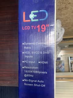 LEDTV 19inch Full HD+ wall mount Slim tv with receiver.