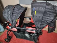 Slightly used Double/Twin pram for sale
