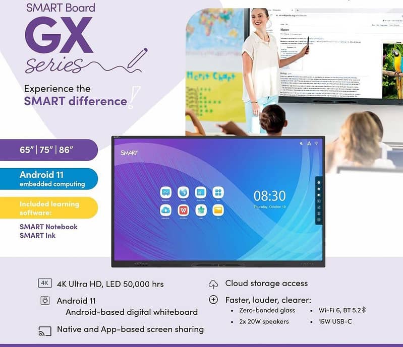 Interactive Flat Panel Smart Display Touchscreen Classroom 03233677253 2