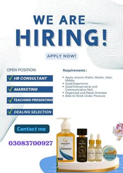Vacancies available for different positions