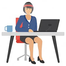 Lady Receptionist