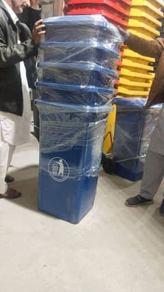 Garbage industrial bin | Plastic garbage trolly | Manila rope |Ear tag