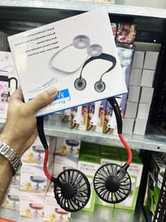 Usb rechargeable neck fan