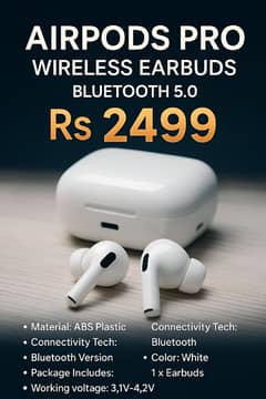 AirPods Pro Wireless Earbuds Bluetooth 5.0