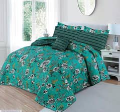 7 Pcs Cotton Salonica printed comforter Set