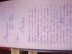 Hand Written Assignments