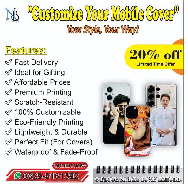 customized Mobile cover All models 1