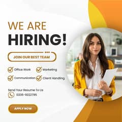 Female required in DHA Phase 6