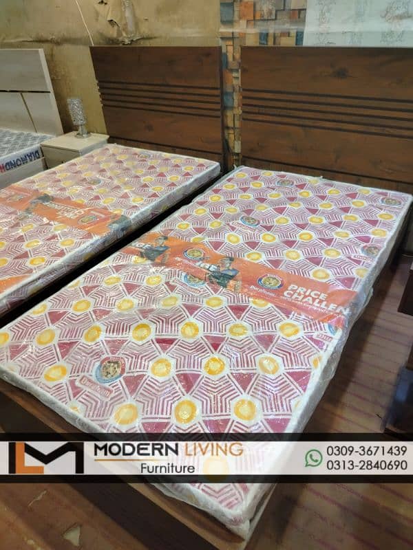 Stylish 2 single beds best quality in your choice colours 12
