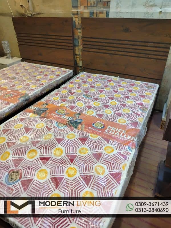 Stylish 2 single beds best quality in your choice colours 13