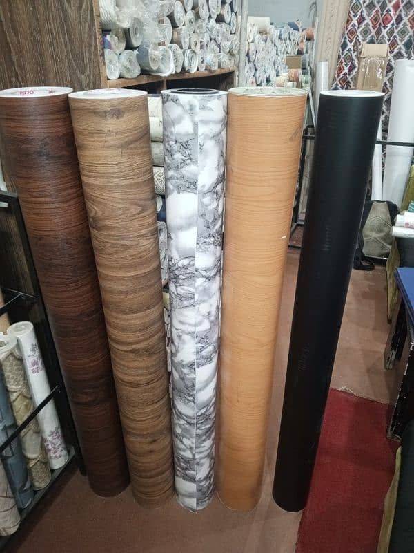 het cover glass paper, frost paper, wallpaper, roller blinds, curtains 3