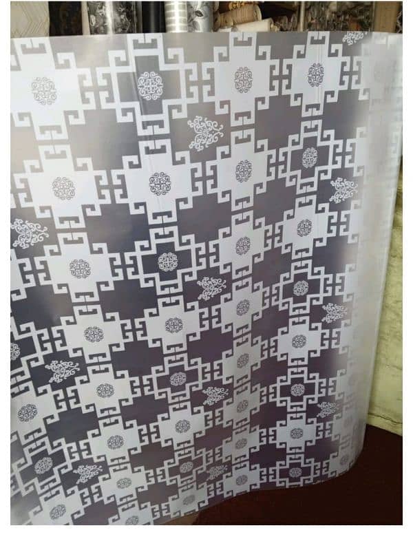 het cover glass paper, frost paper, wallpaper, roller blinds, curtains 19