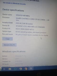 Hp i5 5th gen neat & clean