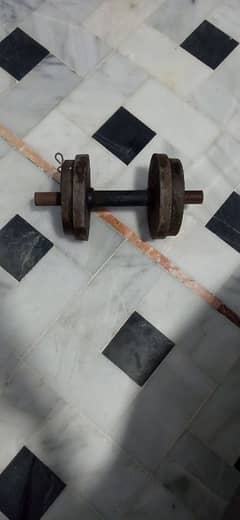 10 kg dumbbells with extra rods