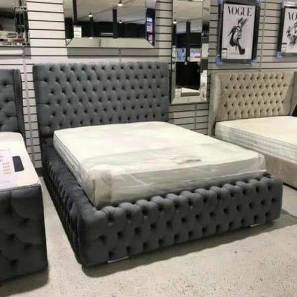 Cushioning Bed Set with side tables & Dressing. 4