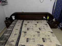 Solid wooden bed