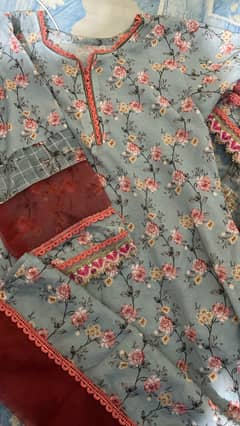 3 pcs alkaram dress available