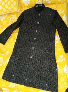 Sherwani with khula and khusa just 3 hours used